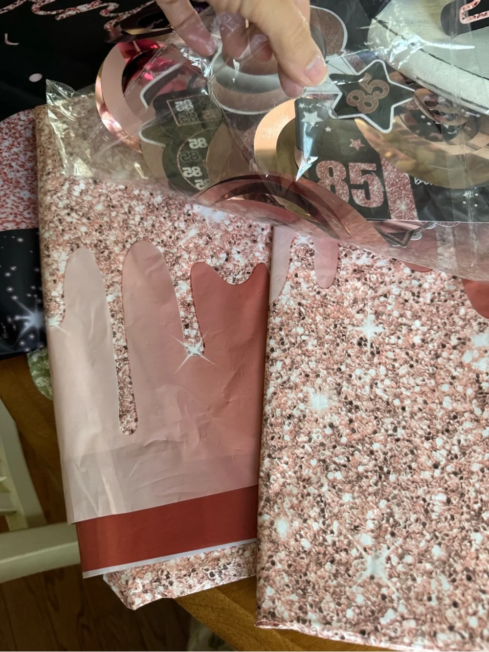 85th Birthday Pink and Rose Gold Party Decorations - 85th Birthday Set!